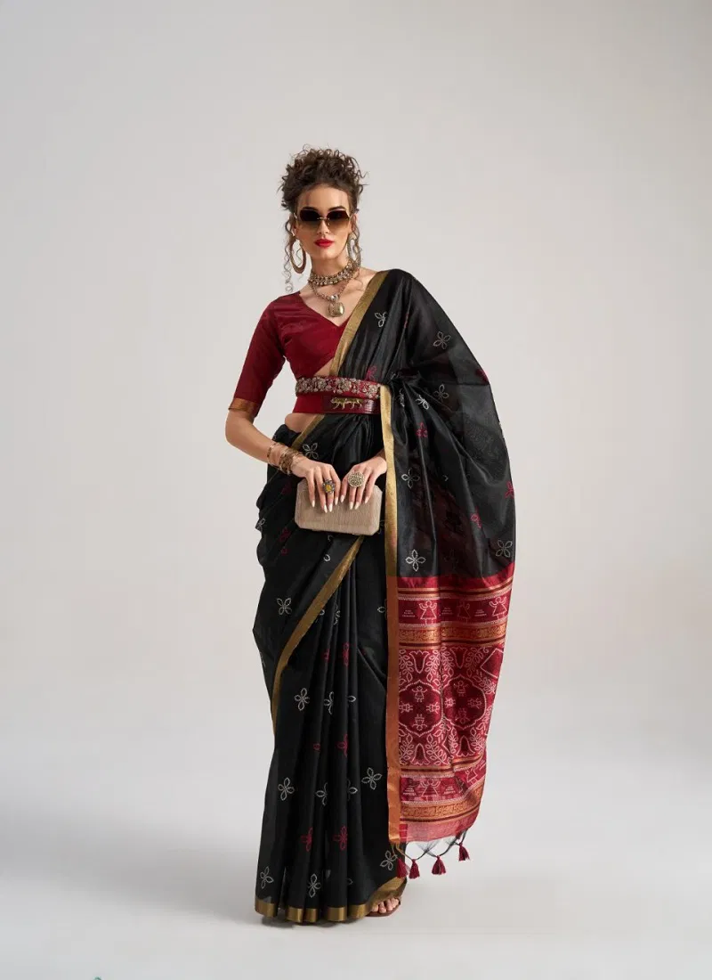 Bandhej Silk By Mono Poley Art Silk Patola Fancy Saree Wholesale In India